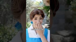 Belle DISCOVERS She Has Millions of Fans at Disneyland!  #belle #beautyandthebeast #disneyland