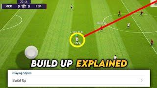 Build Up Playing Style Explained with Gameplay | Pes Efootball 2021 Mobile