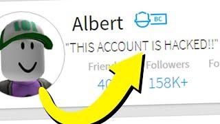 my roblox account got hacked...