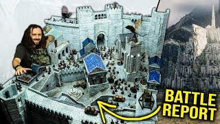 Minas Tirith Under Siege! | MASSIVE Lord of the Rings Warhammer Battle Report