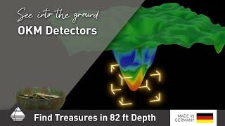 See into the ground with OKM Detectors: Detect treasures down to 82 ft depth