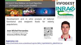 14th INFOGEST Viva - Jean-Michel Fernandes - Functional & excipient foods for older adults