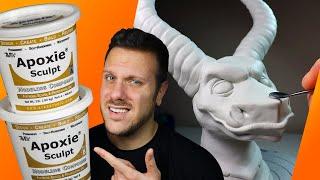 Making a GIANT Dragon Sculpture with APOXIE SCULPT (Epoxy Clay First Impressions + Sculpture)