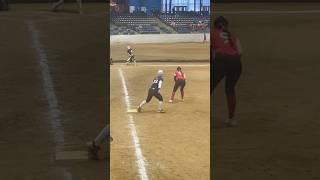 Base running with Fia ‍️ #softball #running #shorts