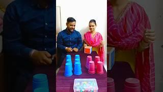 Roll the Dice and Collect the Glass | Best Couple Game #ytshorts #shorts #familygames #games