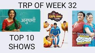 TRP of week 32 | Top 10 shows