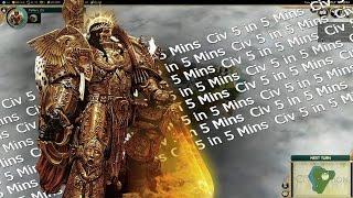 Civ 5 in 7 Mins: Whoa, Warhammer 40K - a Mod - Civilization V: Brave New World LP Summary