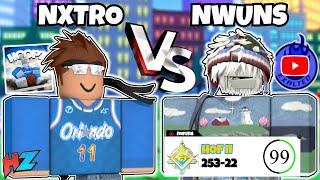 I Beat @nwuns In Hoopz?!  (Intense Game) (Roblox Hoopz)