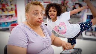 Mom Struggles Shopping with Grandma at Target