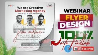 How to Design a Webinar Flyer with Pixellab