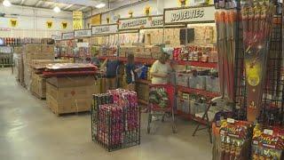 First day of fireworks sales today