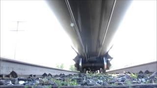 Under a Fast Moving Freight Train (Camera POV)