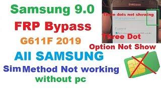 Samsung G611F J7 Prime 2 Frp Bypass Android 9.0 Pie New Method without pc three dot option not show