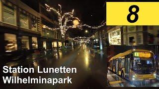 U-OV lijn 8: Station Lunetten - Wilhelminapark | Qbuzz Utrecht | Qbuzz 4832 | 2024