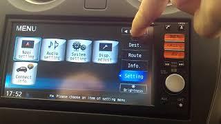 NISSAN Navigation MM312D-W - How to change the Japanese Language to English