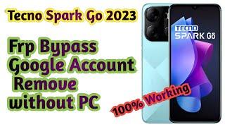 Tecno spark Go 2023 Frp Bypass google account remove without pc Frp Bypass