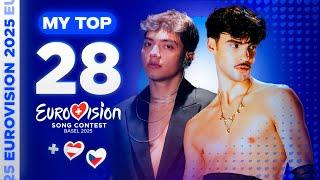 Eurovision 2025: MY TOP 28 (so far) [NEW]