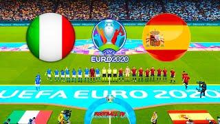 PES 2021 - ITALY vs SPAIN - UEFA EURO 2020 - Full Match - Gameplay PC