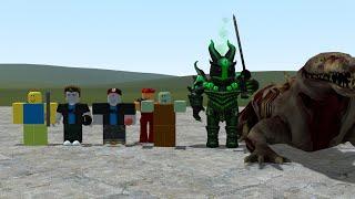 ROBLOX CHARACTERS VS SCP-682!!! Garrys Mod Sandbox