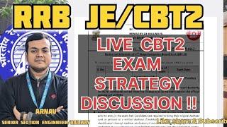 RRB JE CBT2 EXAM STRATEGY DISCUSSION RailwayTalkies  with Arnav is live