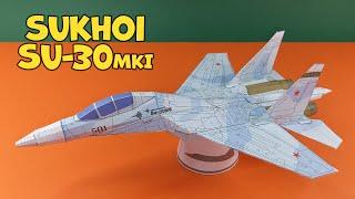 Papercraft Sukhoi Su-30MKI | How to make Su-30 using paper | Make at home Papercraft plane | Paper