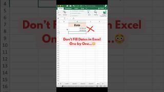 Auto-Write Dates in Excel With THIS simple Trick in Seconds! #excel #excelshorts