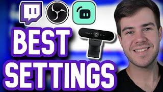 BEST WEBCAM SETTINGS for OBS STREAMING & RECORDING (Logitech C920, Lighting & More)