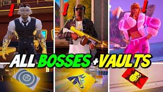 ALL Bosses, Mythic Weapons & Vault Locations Guide | Fortnite Remix Chapter 2