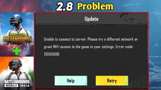 Unable to connect to server Problem in PUBG/BGMI 2024 Please try a different network or WiFi 3.3