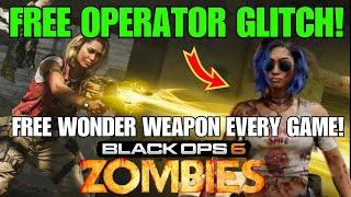 BO6 FREE OPERATOR GLITCH + FREE WONDER WEAPON EVERY GAME in BLACK OPS 6 ZOMBIES! (BROKEN XP GLITCH!)