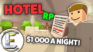 HOTEL RP - $1000 A Night - Unturned Roleplay (HUGE Grand Hotel With 40 Rooms! Now Sign Here Please!)