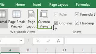 Removing custom views in Excel