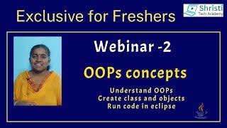 Webinar - 2 | OOPs Concepts