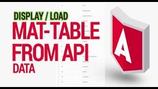 angular mat table with API, | Populate API data into Angular mat-table - 2022