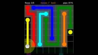 Flow Free 8X8 level 22 Green Pack walkthrough