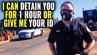 Idiot Cop Gets Owned *BAD COP VS GOOD COP* ID Refusal, Sergeant Saves Man From Tyrant Cop - 1Audit