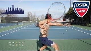 Tennis with Matt Lin: USTA NTRP 4.5 vs 5.0 Highlights HD