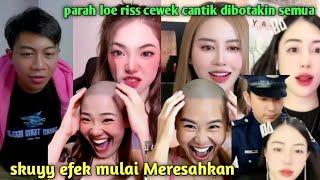 skuyy disturbing ⁉️ balding beautiful Thai and Vietnamese girls || heriss skuyy || prank || funny