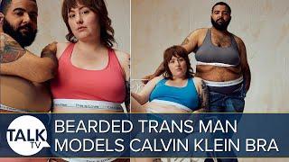 Bearded Trans Man Models Calvin Klein Bra