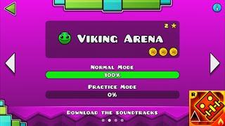 Geometry Dash Meltdown: Viking Arena / 100% Complete [All Coins] - Brisco Games