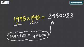 How to Square Numbers Ending in 5 (MathTricksEP19) | extramaths.net