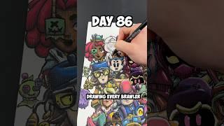 Day 86 Drawing EVERY Brawler - Shade #shorts #brawlstars #drawing