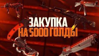 Закуп на 5000 голды в Standoff 2 | Прокачка инвентаря на 5000 голды!