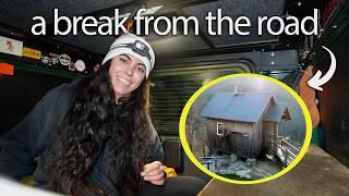 Taking a Break | Solo Overnight at Off-Grid Cabin