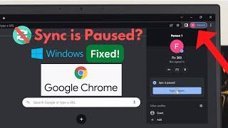 How To Fix Google Chrome Account Sync Paused Issues![Browser Showing Paused]