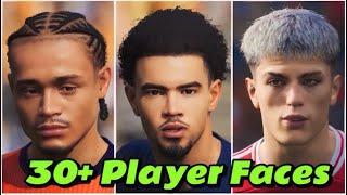 eFOOTBALL 2025 | 30+ NEW PLAYER FACES #pes2025 ft , ENDRICK, GARNACHO, XAVI  [ 4.0 UPDATE][4K]