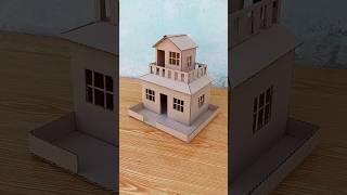 Making a House With Cardboard For School project |How To Make Cardboard House.