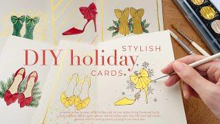 How To Make Fashion Themed Holiday Cards 