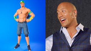 The Rock Reacts to John Cena Skin in Fortnite