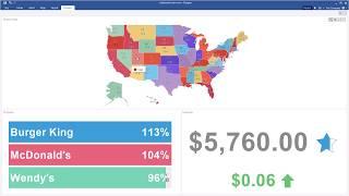 WinForms Dashboards: Sales Dashboard with Map [Shot on v2018]